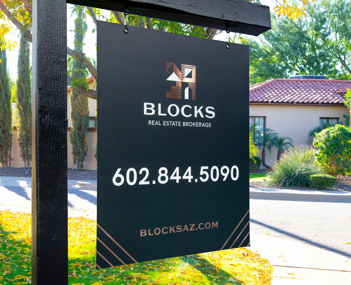 Blocks Brokerage For Sale Sign on Roosevelt